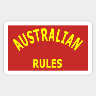 Australian Rules Sticker